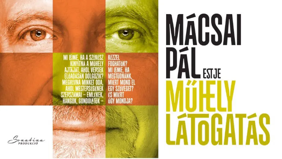 Műhelylátogatás - Mácsai Pál estje plakát